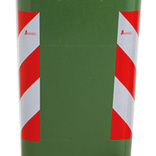 Imagen de Banda reflectante rojo blanco contenedor basura 1000 litros 