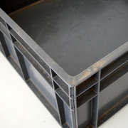 Caja Eurobox Gris Cerrada Usada 60 x 80 x 23,5 cm