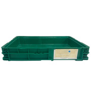 Caja Plástica Usada Paredes Cerradas Verde 60 x 37 x 10 cm